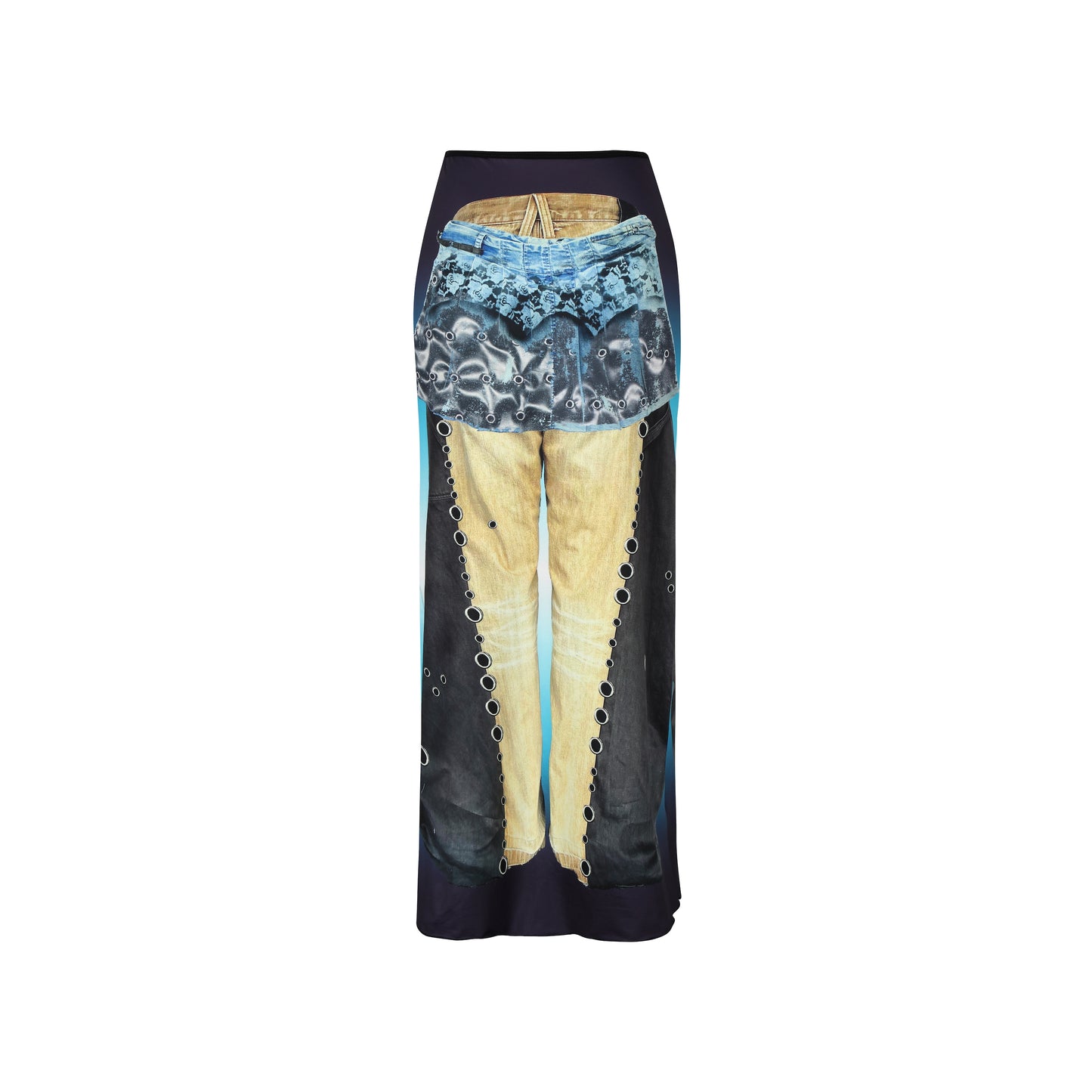 Baggy print skirt