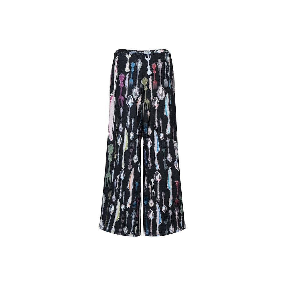 Tableware wide leg pants