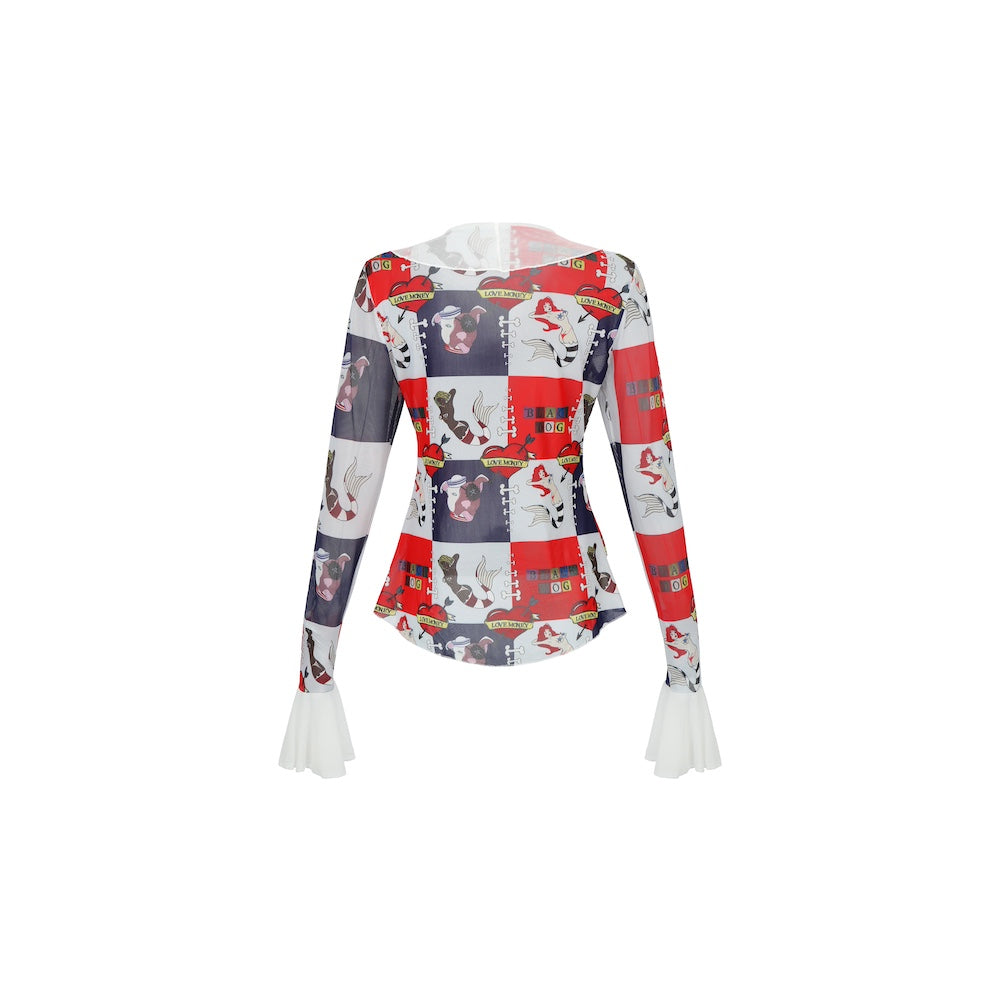 Worlds end ruffle shirt