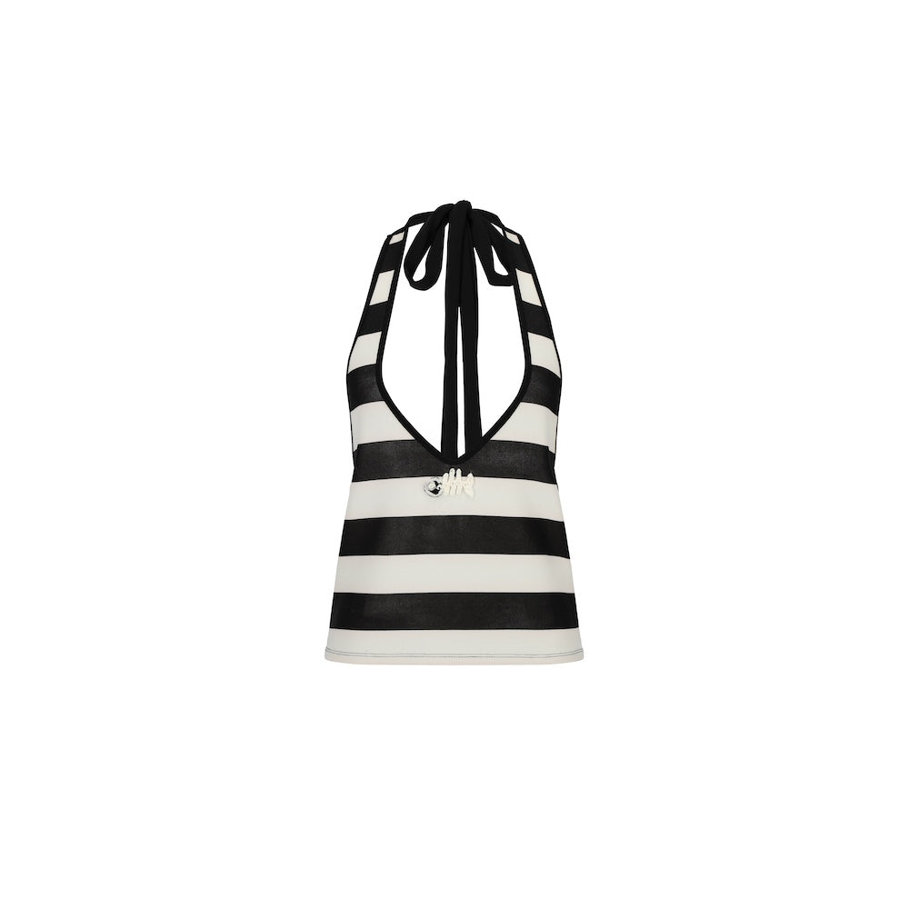 Stripe halter top