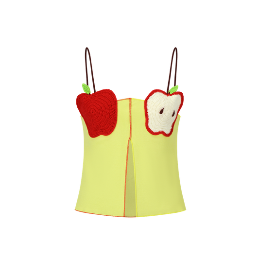Crochet apple tube top