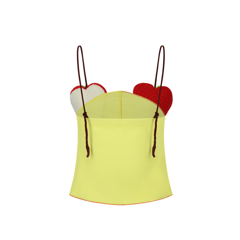 Crochet apple tube top