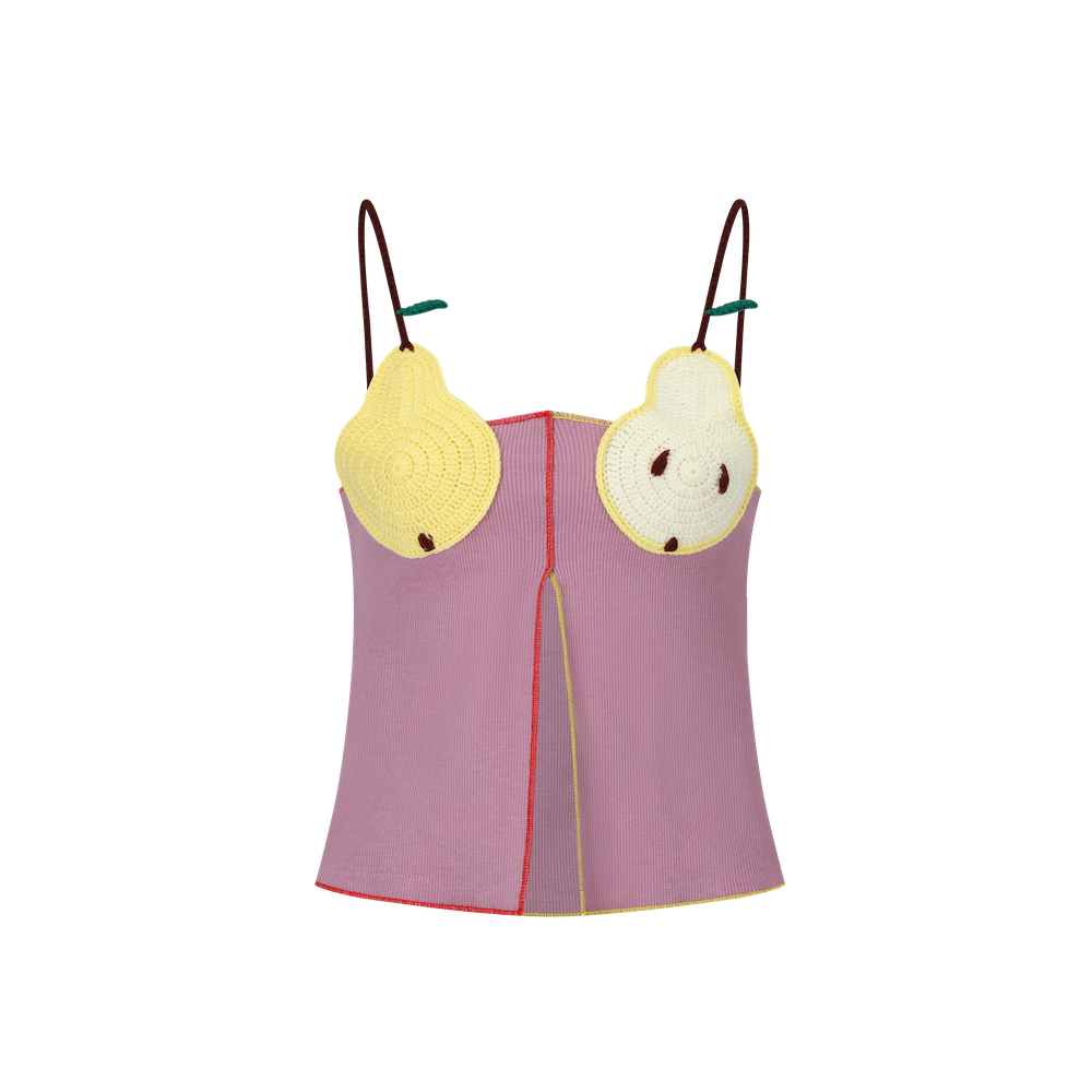 Crochet pear tube top