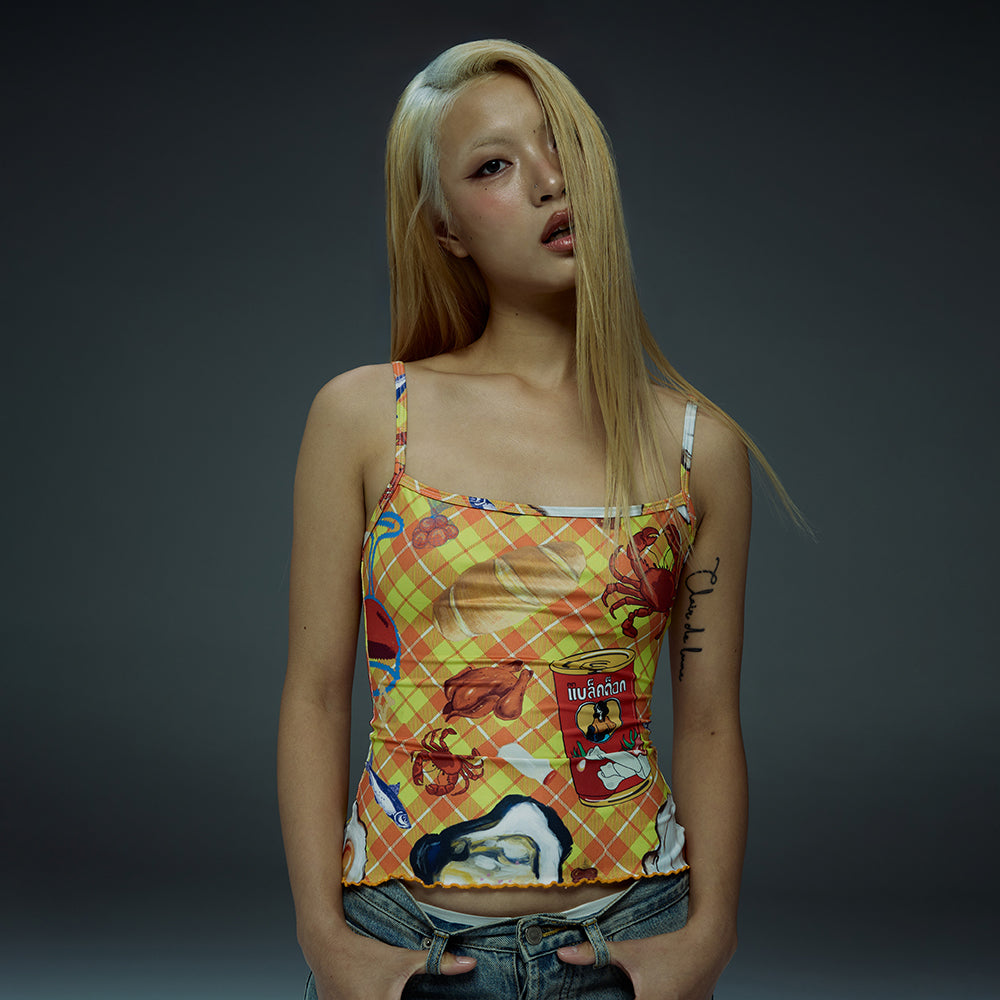 printed cami top