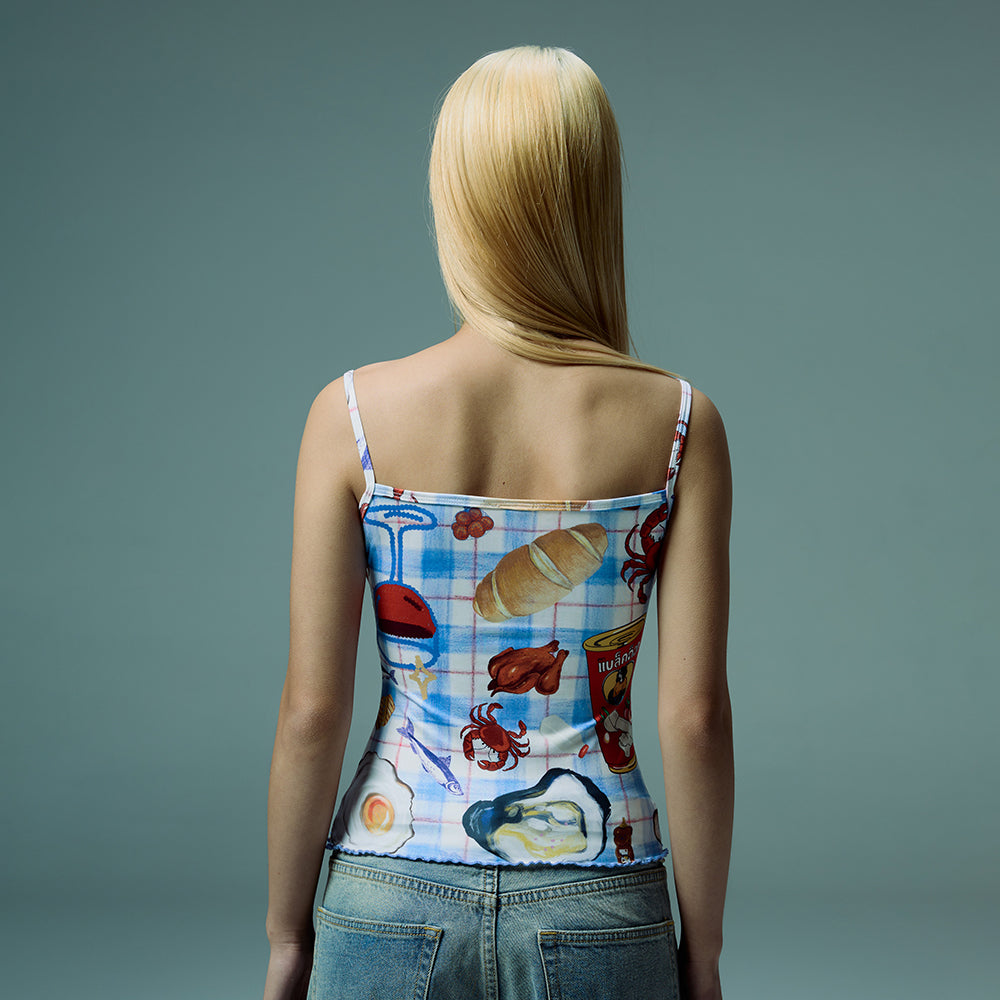 printed cami top