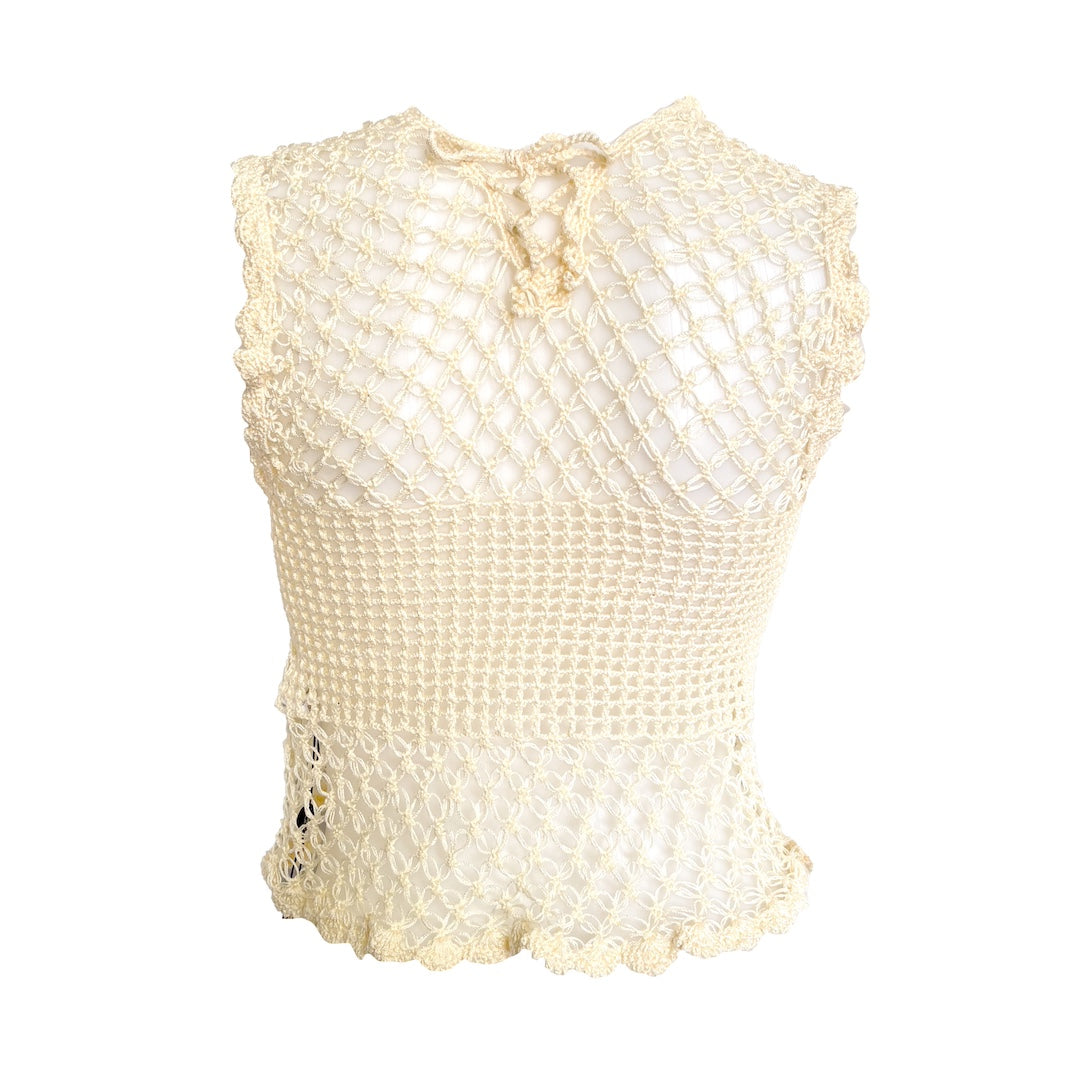 Heartbeat crochet top