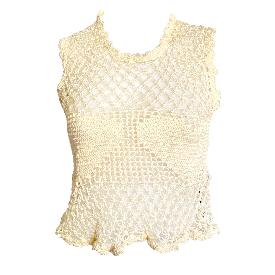Heartbeat crochet top