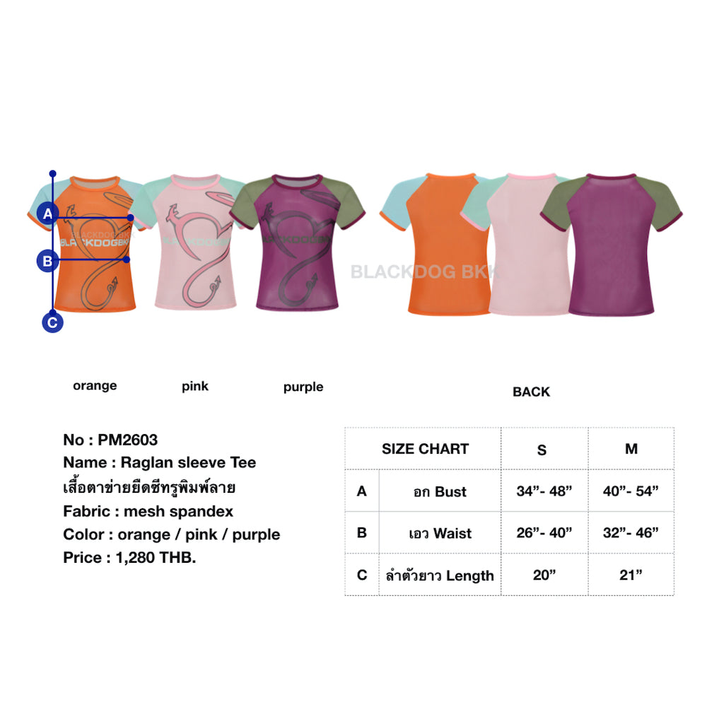 Raglan sleeve tee