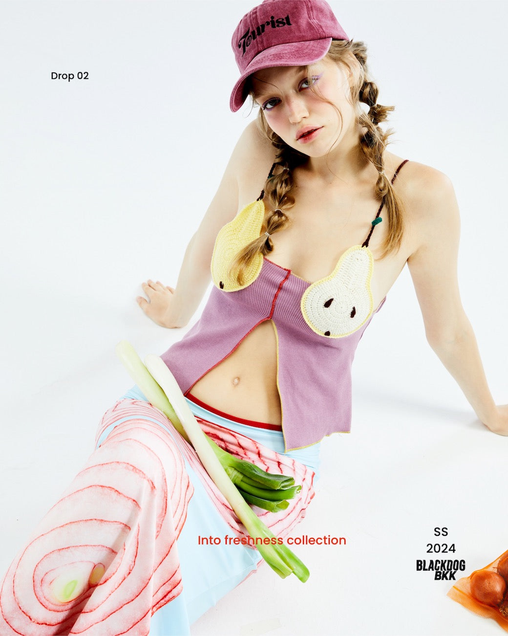 Crochet pear tube top
