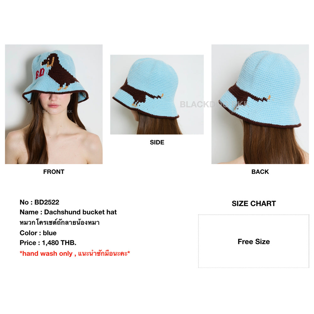 Dachshund bucket hat