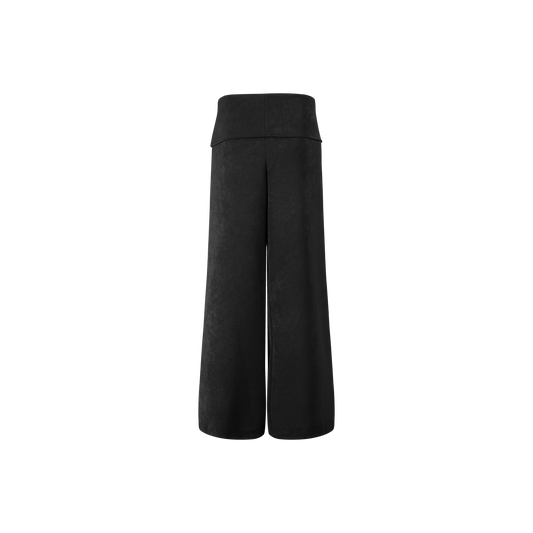 Black flow trousers