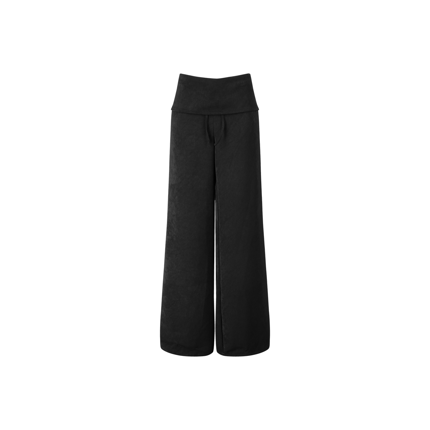 Black flow trousers