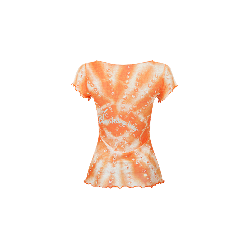 Tie dye printed top