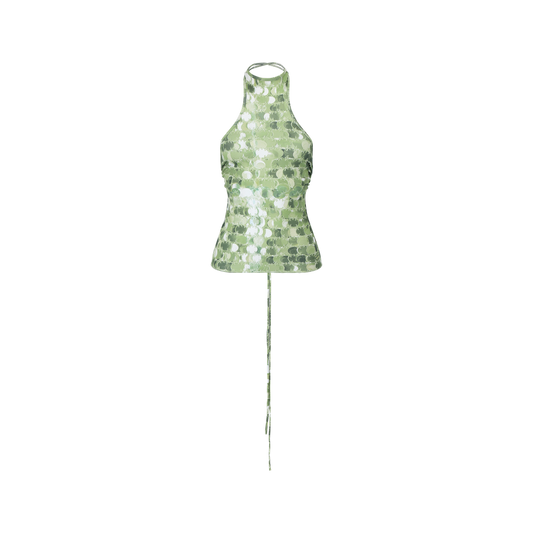 Sequin printed top