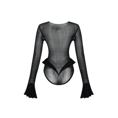 black crystal jared bodysuit