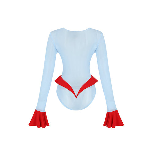 blue red jared bodysuit