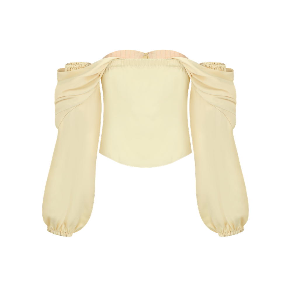 seashell satin blouse