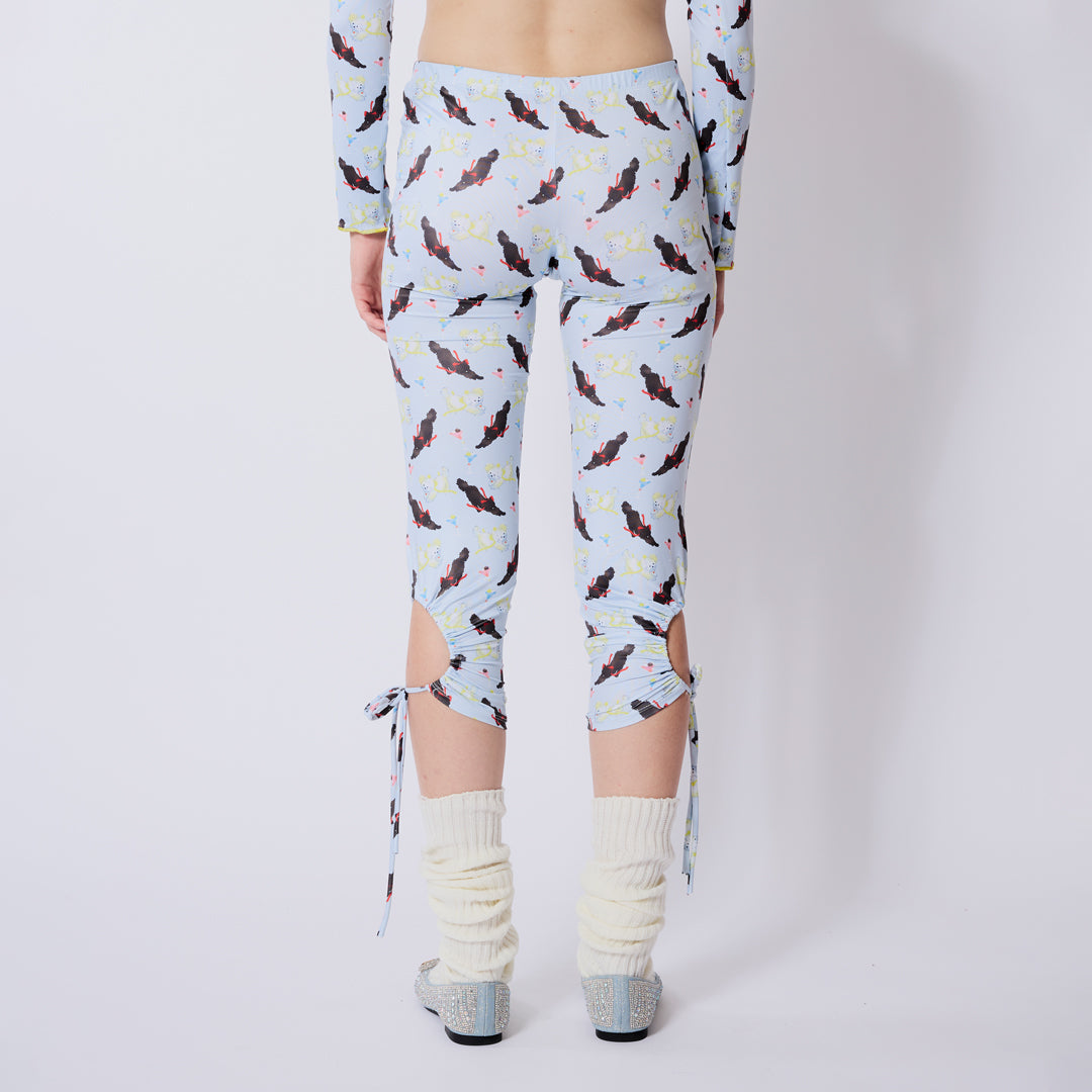 Wrapping paper printed pants