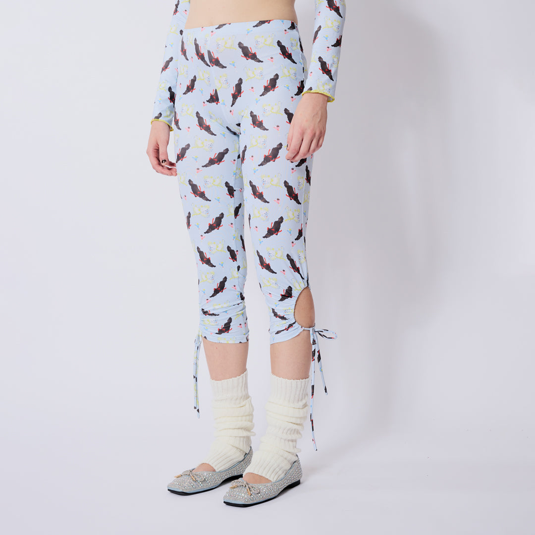 Wrapping paper printed pants