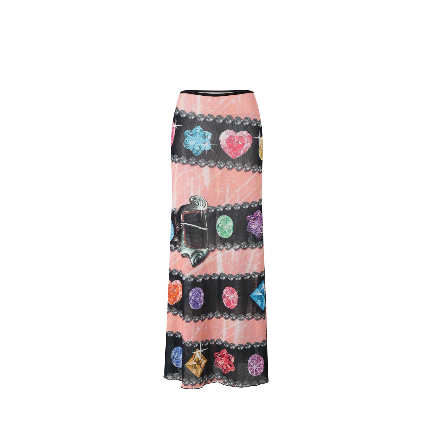 Studded belt skirt