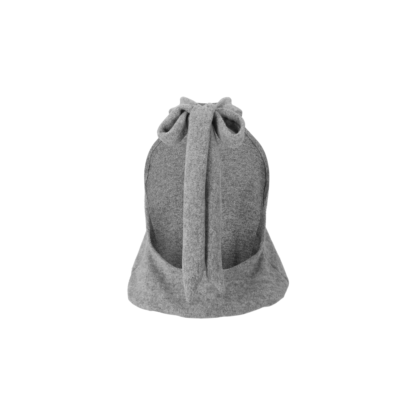 Melange gray halter top