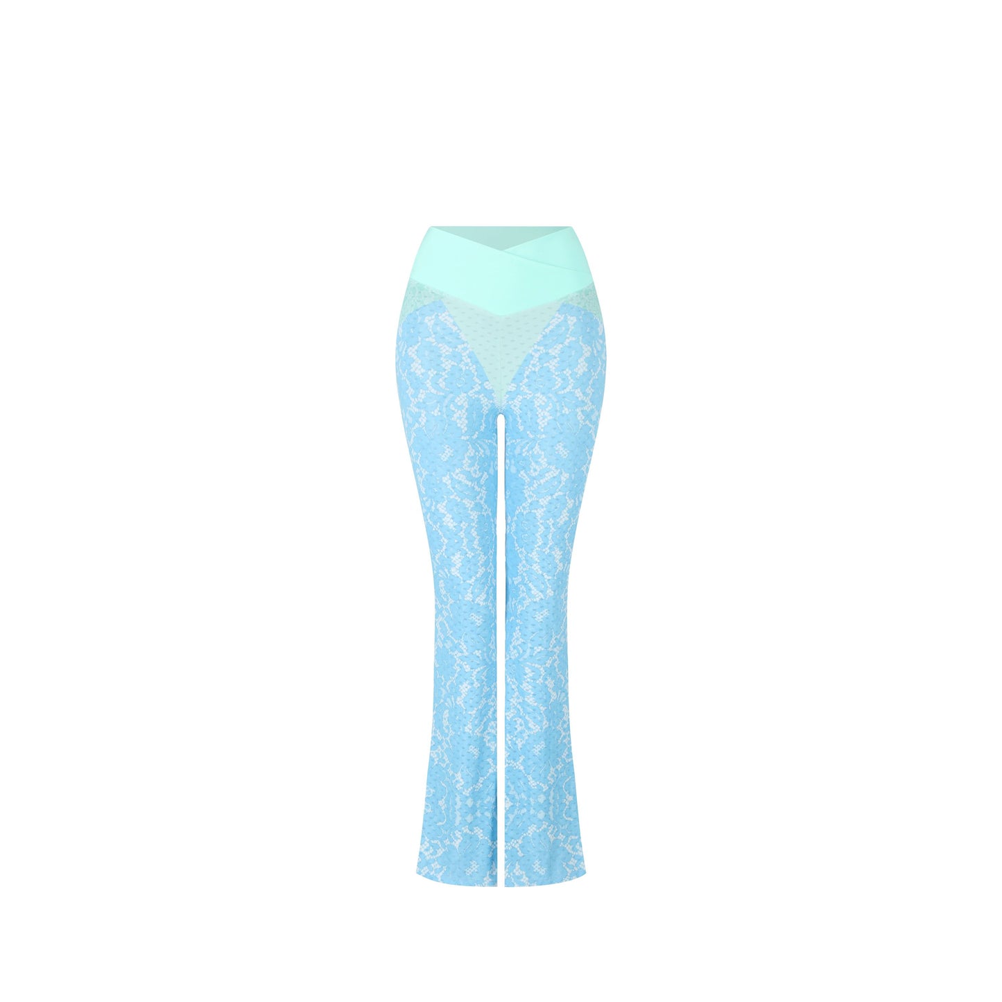 Lace print pants