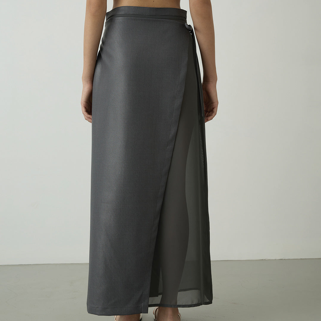 Maid wrap skirt
