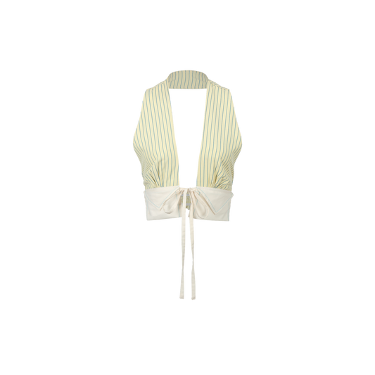 Letter halter top