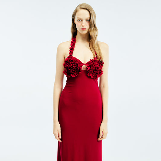 SPIRAL MAXI DRESS