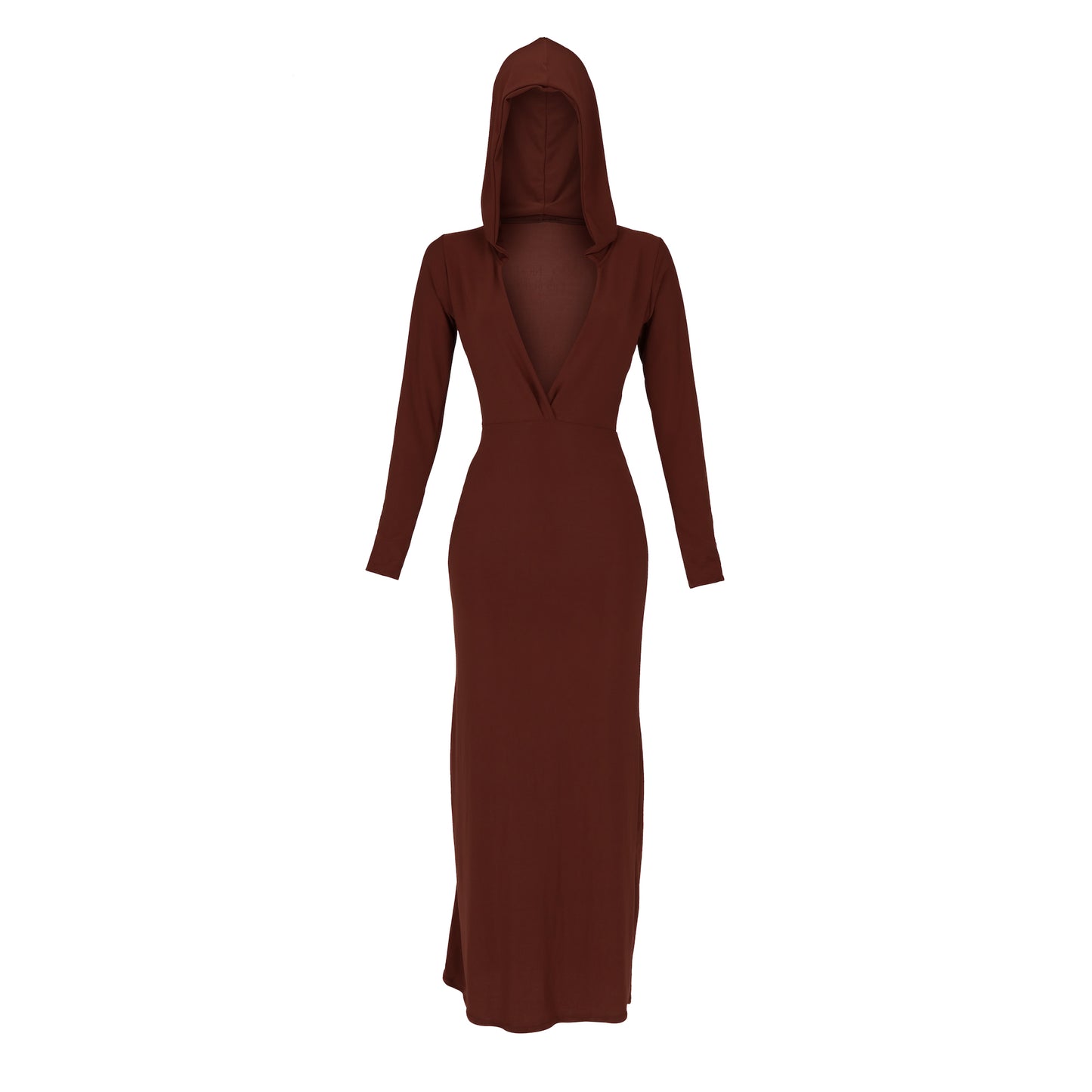 Brown Atmosphere hoodie dress